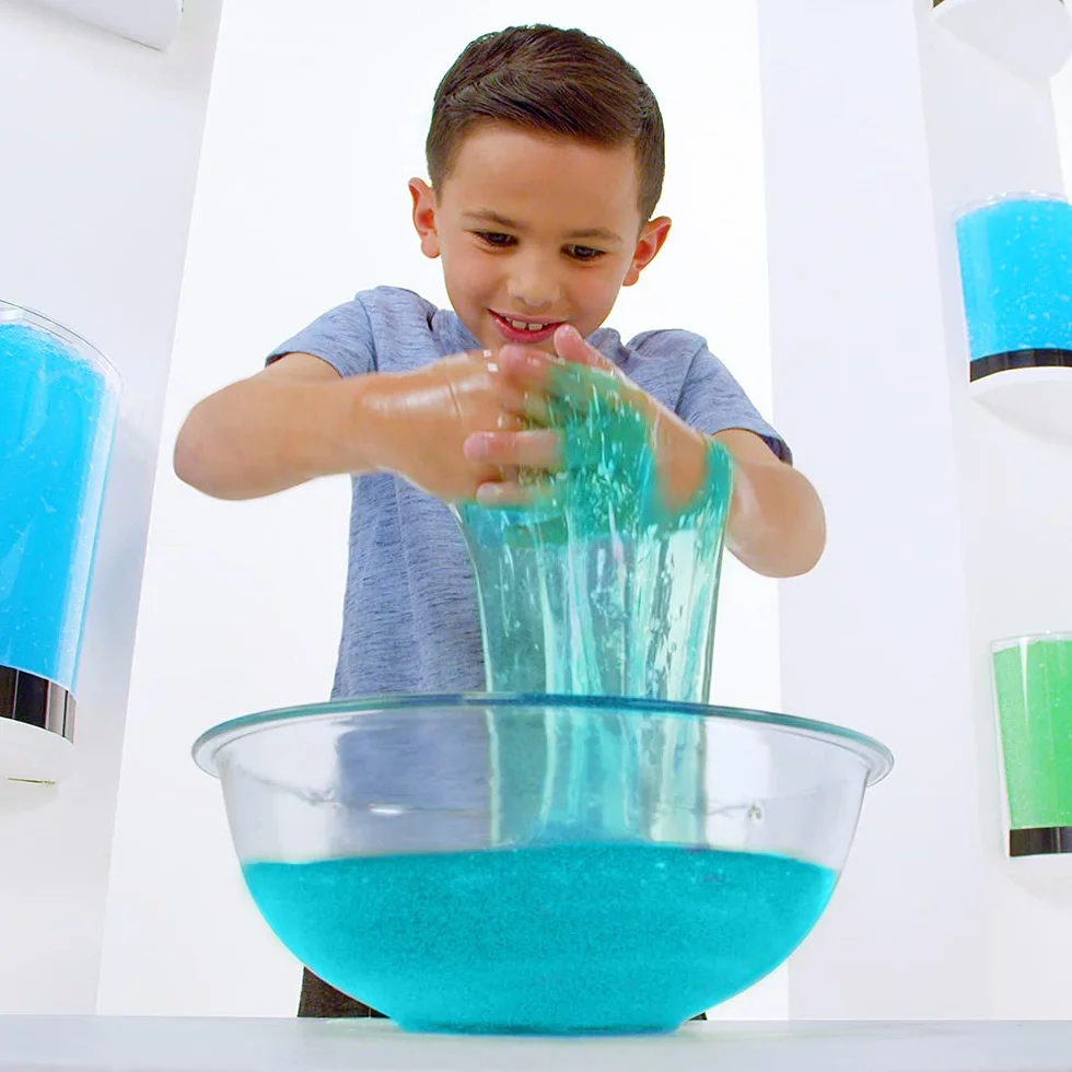 Glitter Slime Play Aqua od Zimpli Kids, magicznie zamienia wodę w lepki, błyszczący szlam, do użytku wewnątrz i na zewnątrz, zabawka kieszonkowa, zestaw slime dla chłopców i dziewcząt, przyjazna dla