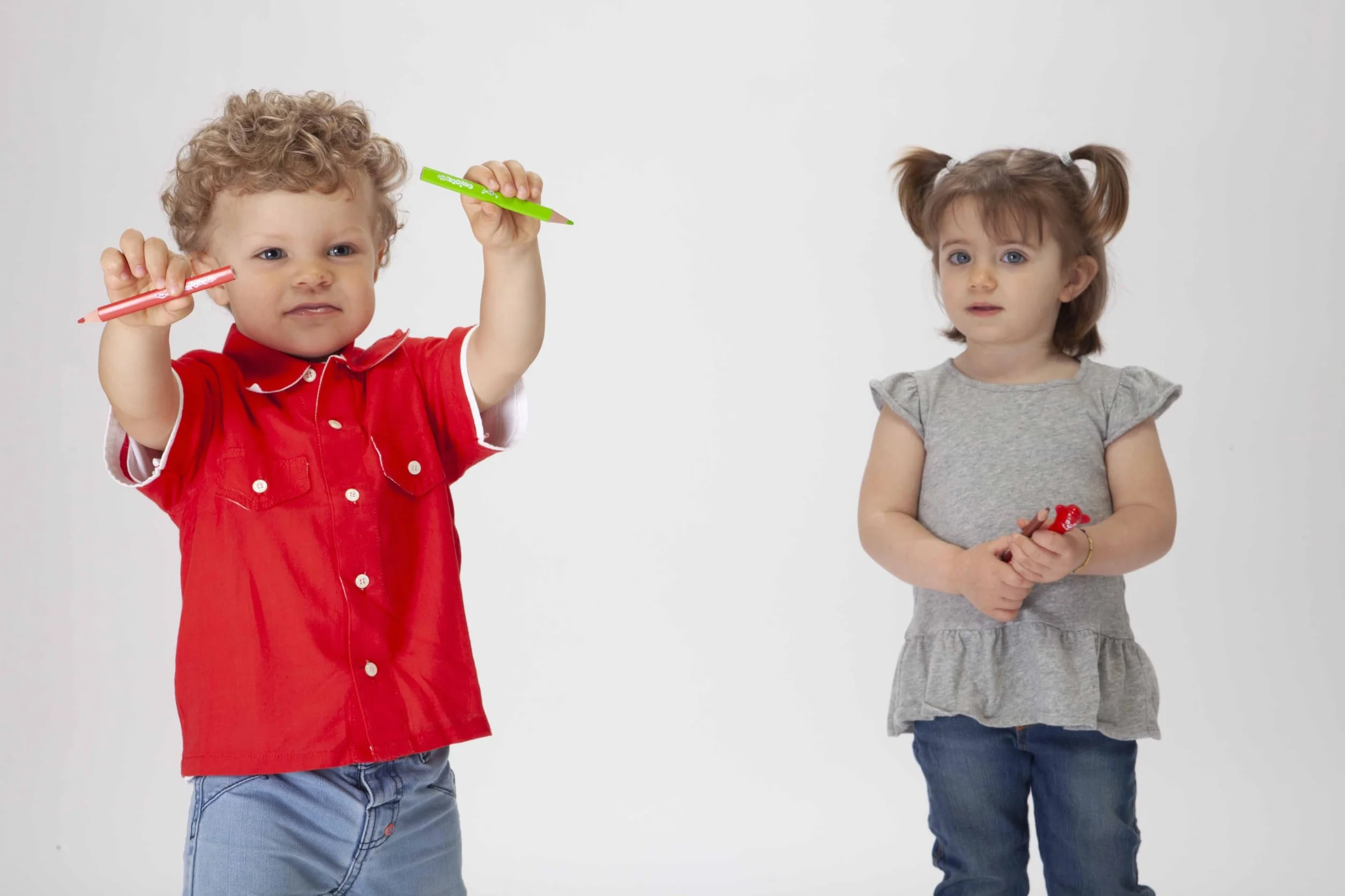 Kredki olówkowe trójkatne Baby 10 kolorów Carioca