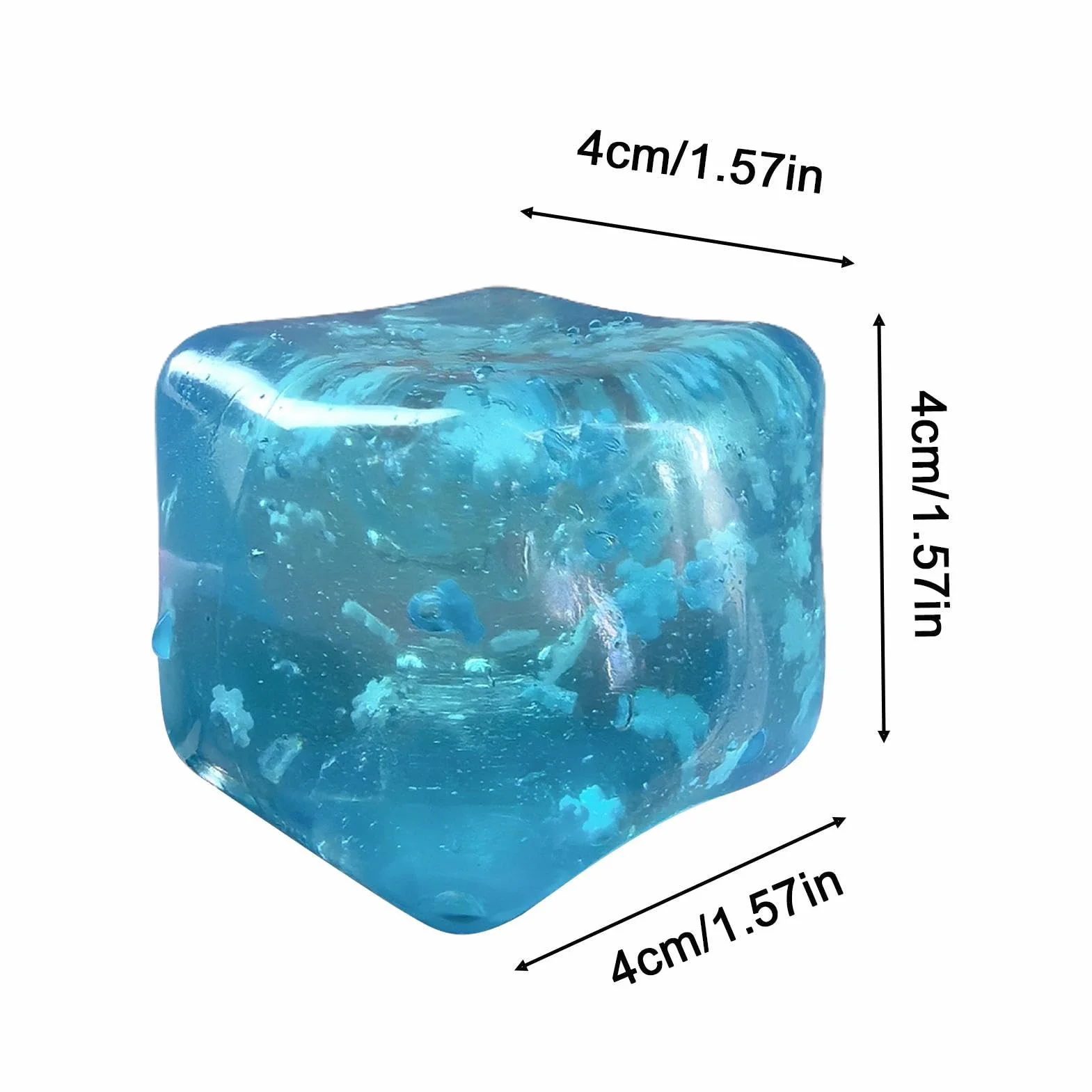 Cube Fidget Toy - 4cm Slow Rising Squeeze for Stress Relief | Soft Foam Compression Design with Smooth Rebound, Hand Relaxation Tool for Adults Classroom Work Study Home Travel Play