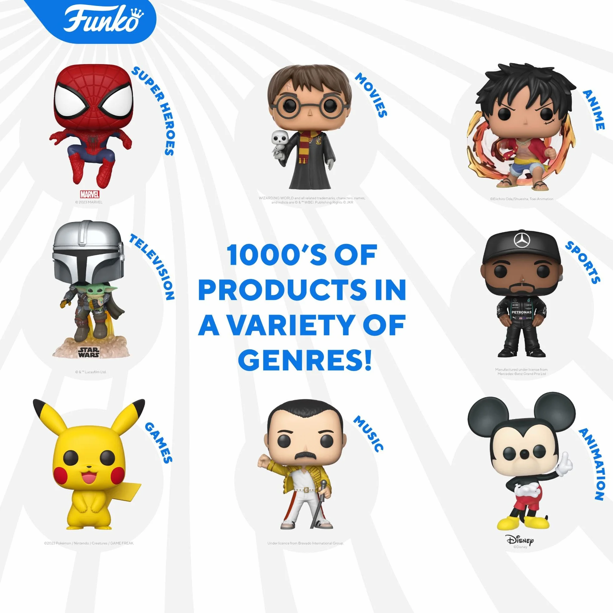 Funko Mystery Mini - Disney - Mandalorianin - 1 z 12 do zebrania - różne style - Star Wars: Mandalorianin - kolekcjonerska figurka winylowa - pomysł na prezent - oficjalny towar
