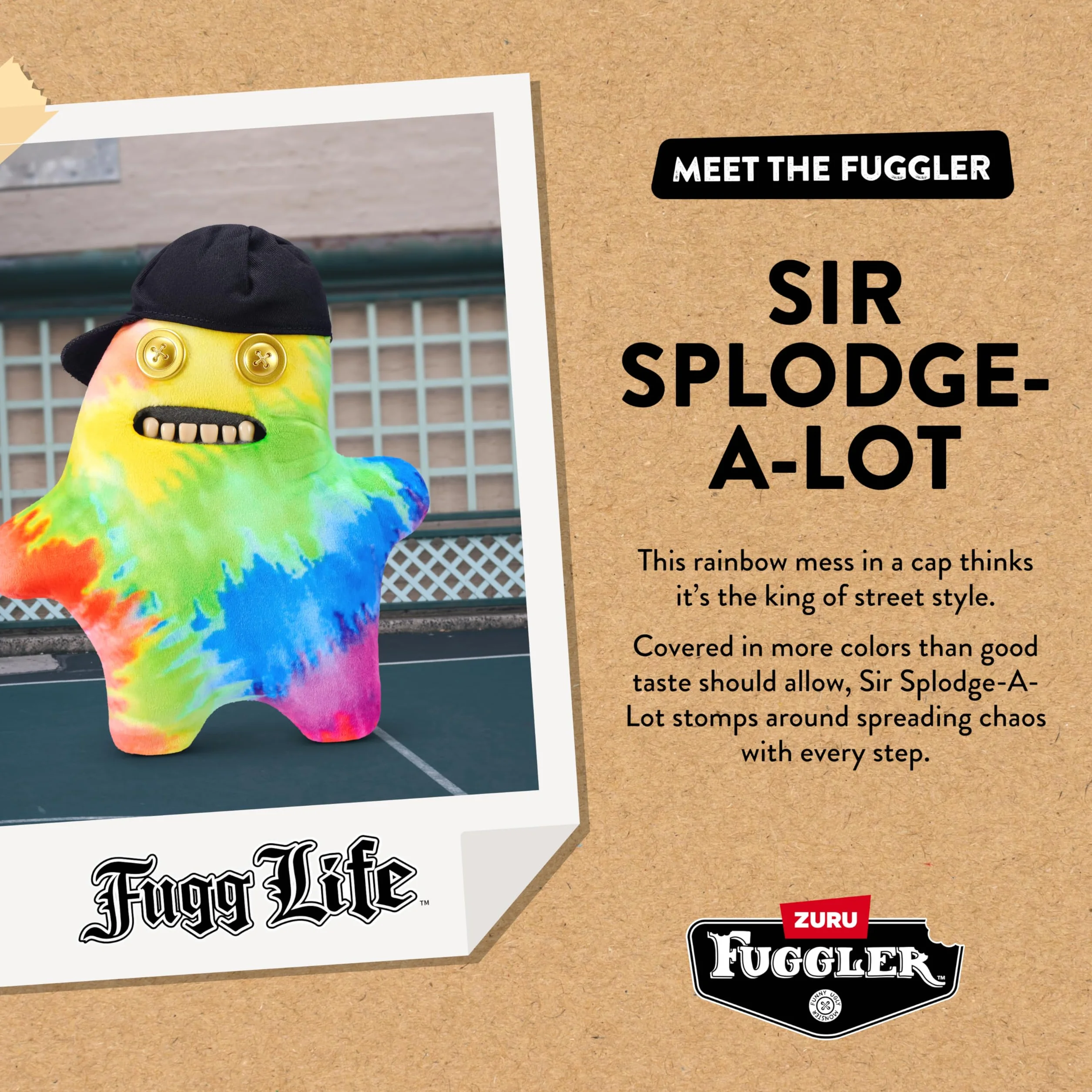 Fuggler 9" CORE-SERIES 1-FUGG LIFE PLUSH 9" (Sir Splodge A Lot)