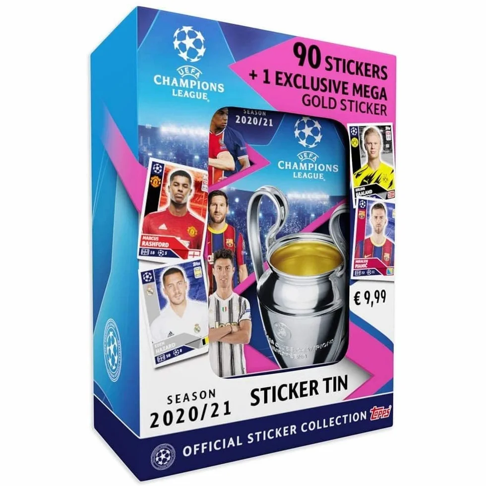 Topps UCL Mini puszka naklejka T.20/21 (9 kopert)