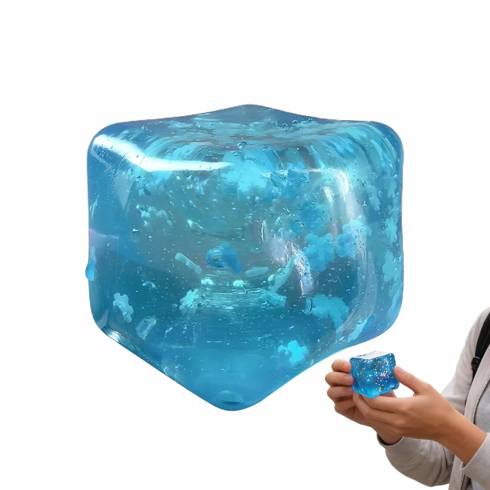 Cube Fidget Toy - 4cm Slow Rising Squeeze for Stress Relief | Soft Foam Compression Design with Smooth Rebound, Hand Relaxation Tool for Adults Classroom Work Study Home Travel Play