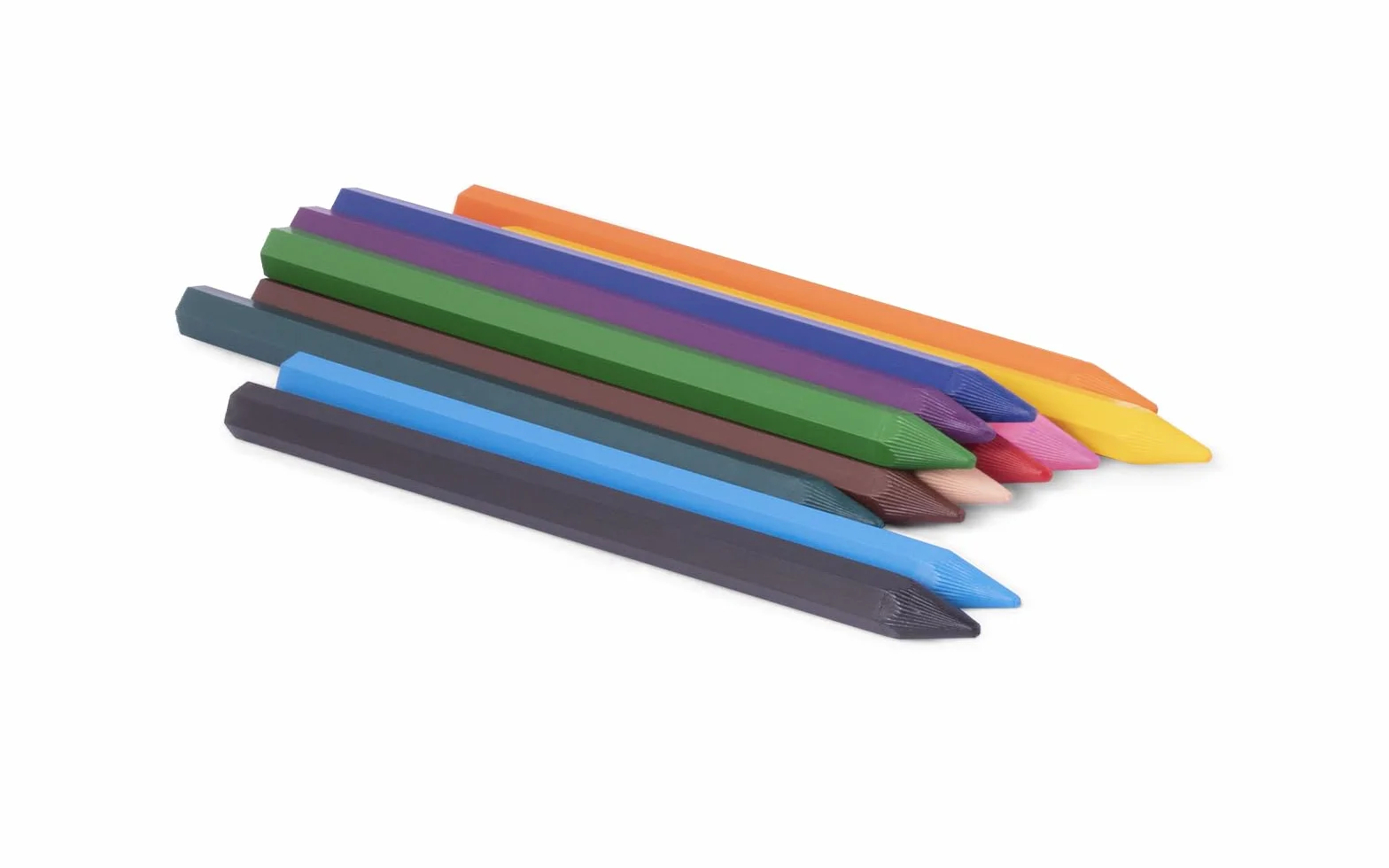 Jovi - Duże kredki Easy Grip, Pudełko na 12 sześciokątnych kredek plastikowych, Różne kolory, Wysoka wydajność, Idealne dla dzieci, Bezglutenowe (912)