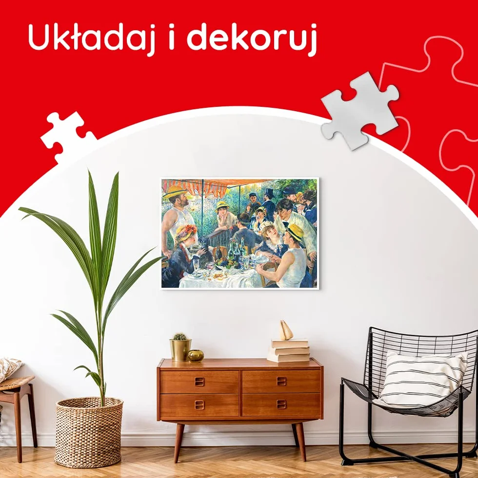 Trefl Śniadanie Wioślarzy Puzzle 1000 Elementów Art Collection Wysokiej Jakości dla Dorosłych i Dzieci od 12 lat
