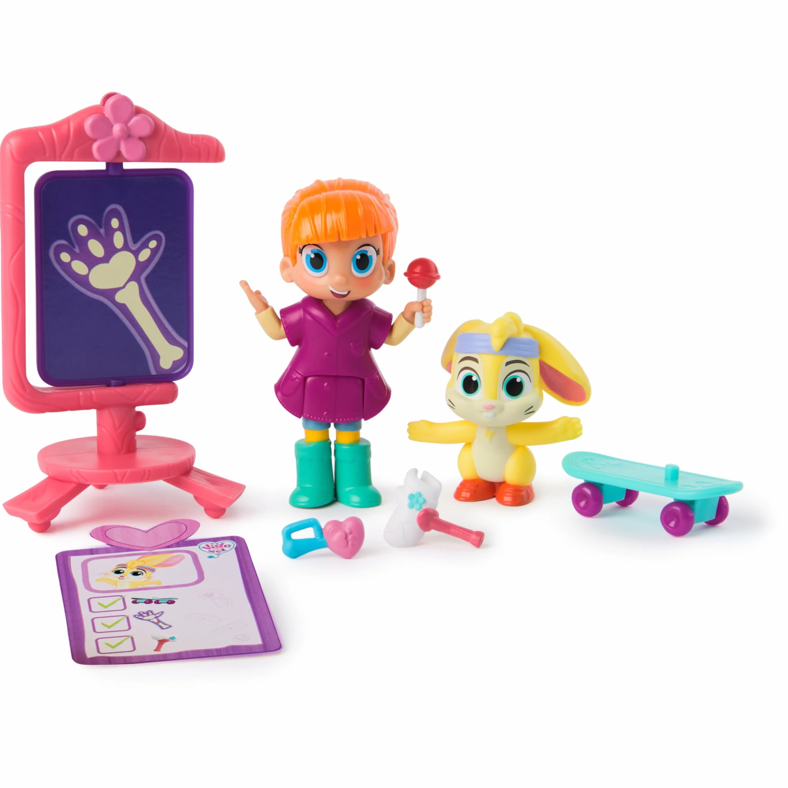 Vida the Vet Zag's Cast & Care Pack with Life & Zig Zag Action Figures & Doctor Kit, Kids Toys for Girls & Boys Ages 3 and up (Spin Master 6071397)