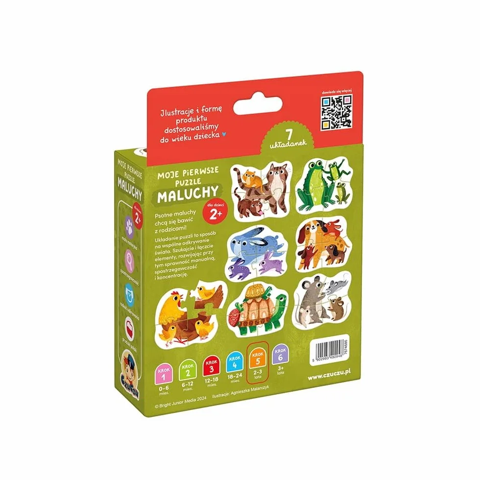CzuCzu Moje pierwsze puzzle MALUCHY +2L