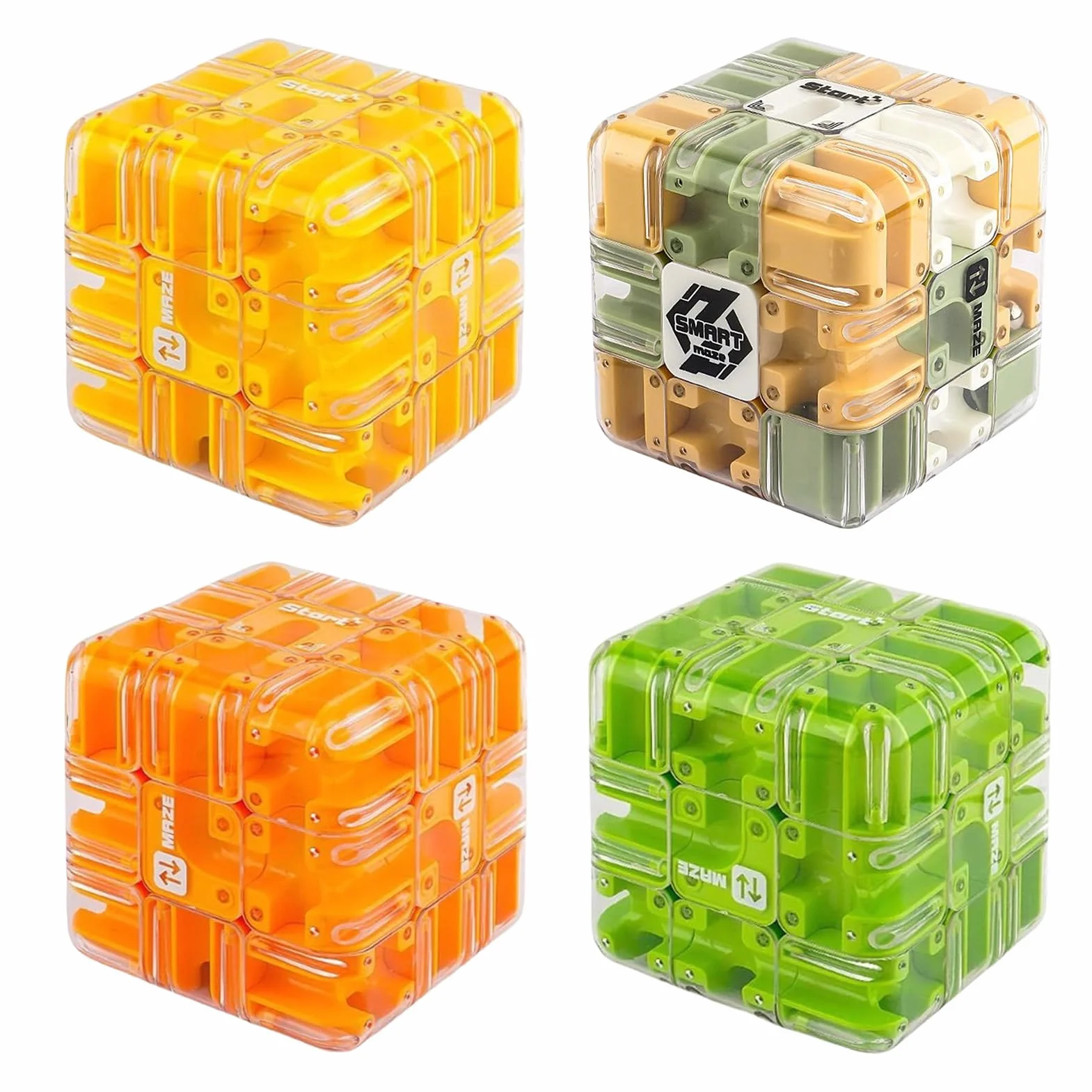 Puzzle labirynt dla dzieci w wieku 4-8 lat, duży labirynt 3D, puzzle Maze Cube, zabawka interaktywna kostka, zabawka edukacyjna na imprezy klasowe, urodziny, 8,5 cm