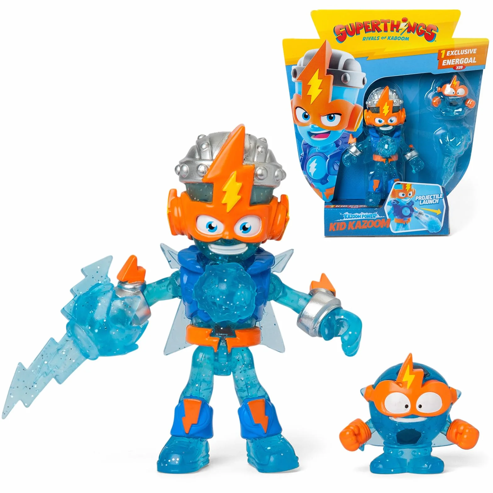 SUPERTHINGS KAZOOM Power Mission – Kazoom Kids. Figurka Kid Kazoom z serialu TV „SuperThings Kazoom Power”. Zawartość: 1 Kazoom Kid, 1 ekskluzywny SuperThing, 1 akcesorium