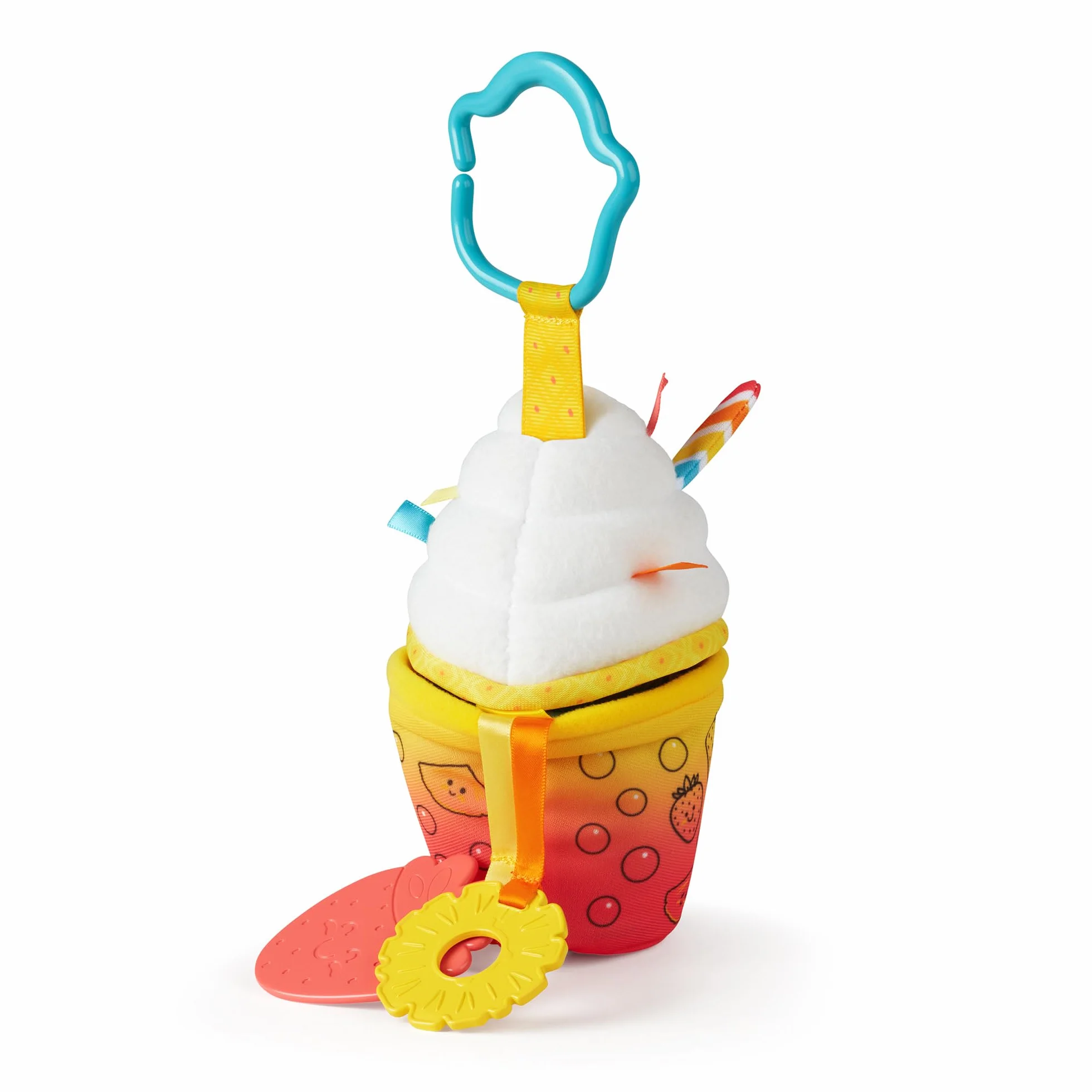 Melissa & Doug Multi-Sensory Bubble Tea Take Along Clip -On Sensoryczna zabawka dla niemowląt i małych dzieci | 0+ | Prezent dla chłopców lub dziewczynek