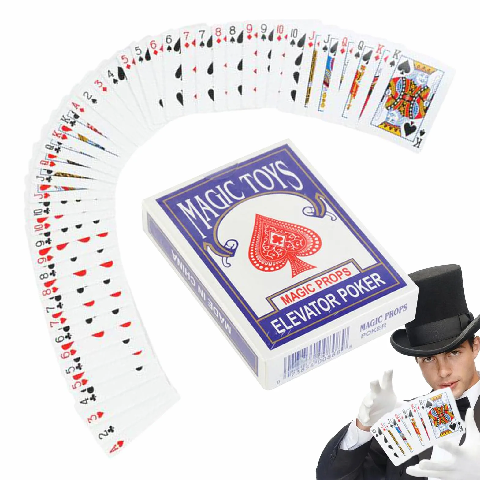 Magiczne karty | Talie pokerowe dla czarodziejów, akcesoria do sztuczek z bliska na pokazach, spotkaniach i pokazach ulicznych lub scenicznych