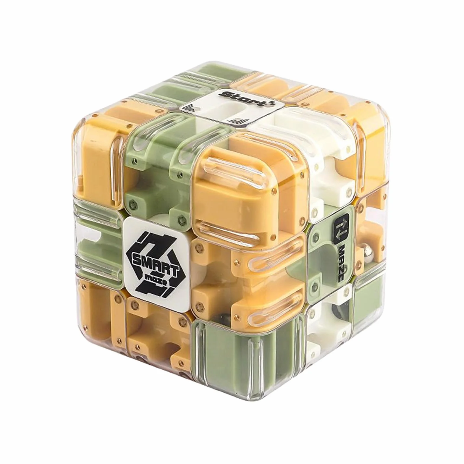Puzzle labirynt dla dzieci w wieku 4-8 lat, duży labirynt 3D, puzzle Maze Cube, zabawka interaktywna kostka, zabawka edukacyjna na imprezy klasowe, urodziny, 8,5 cm