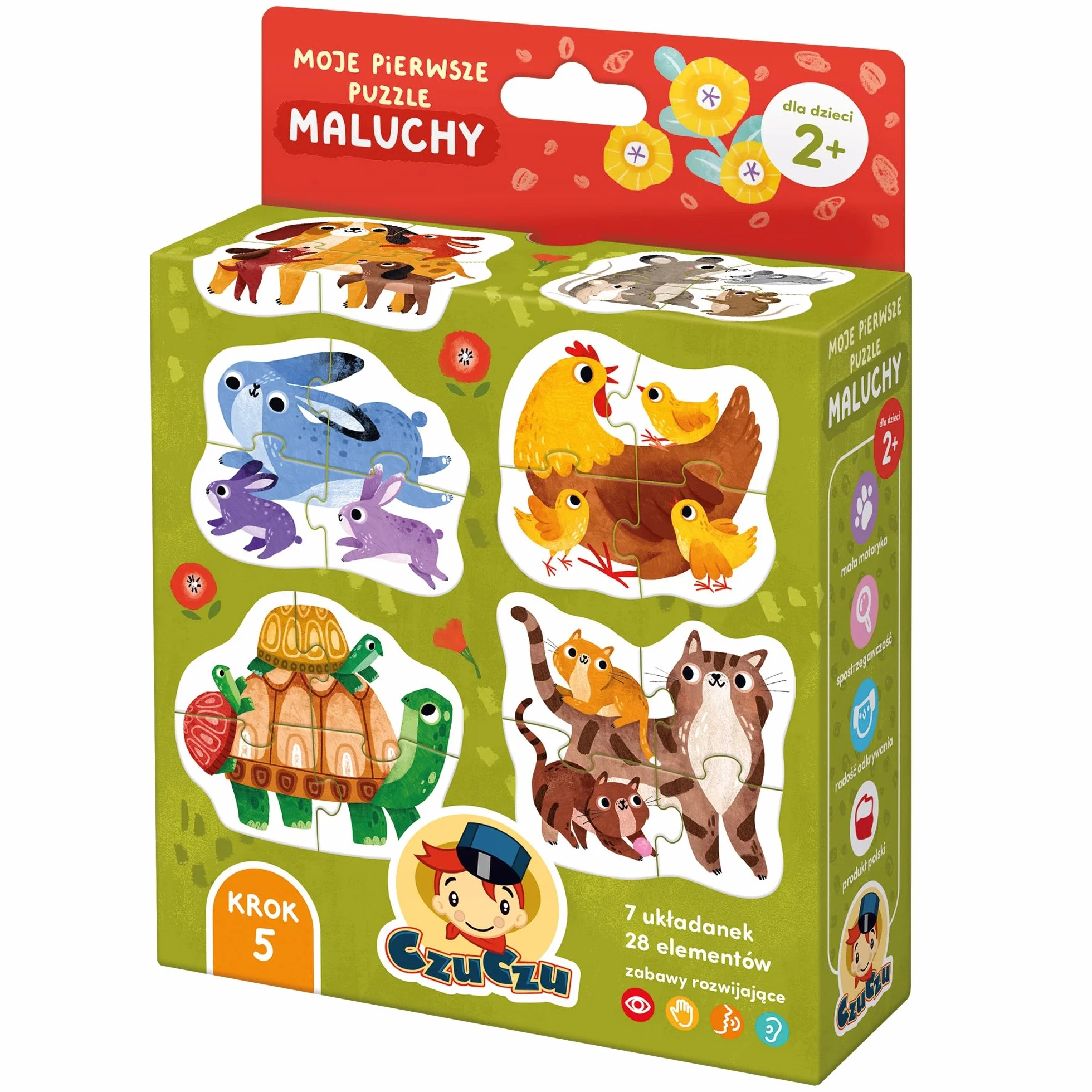 CzuCzu Moje pierwsze puzzle MALUCHY +2L