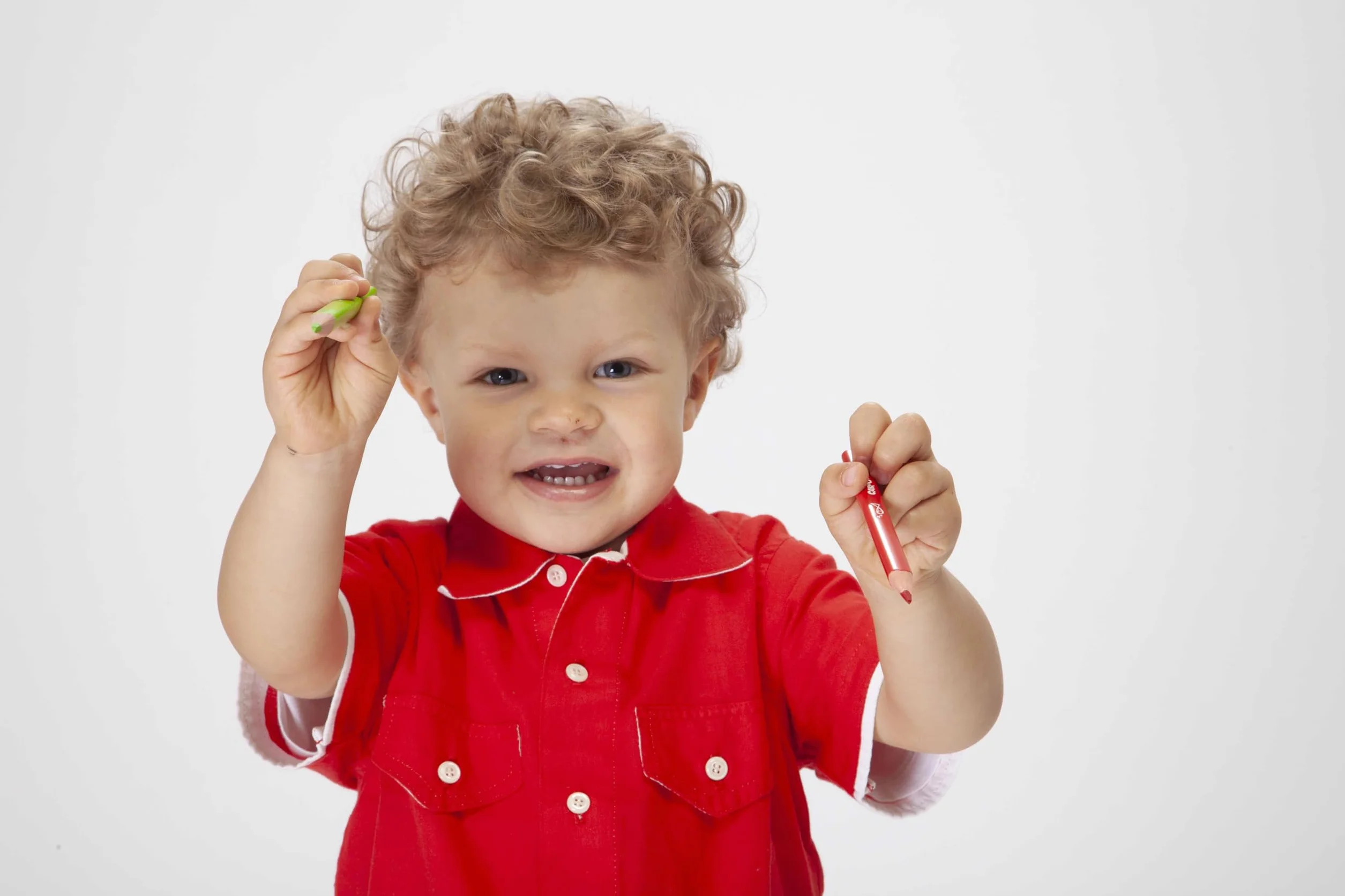 Kredki olówkowe trójkatne Baby 10 kolorów Carioca