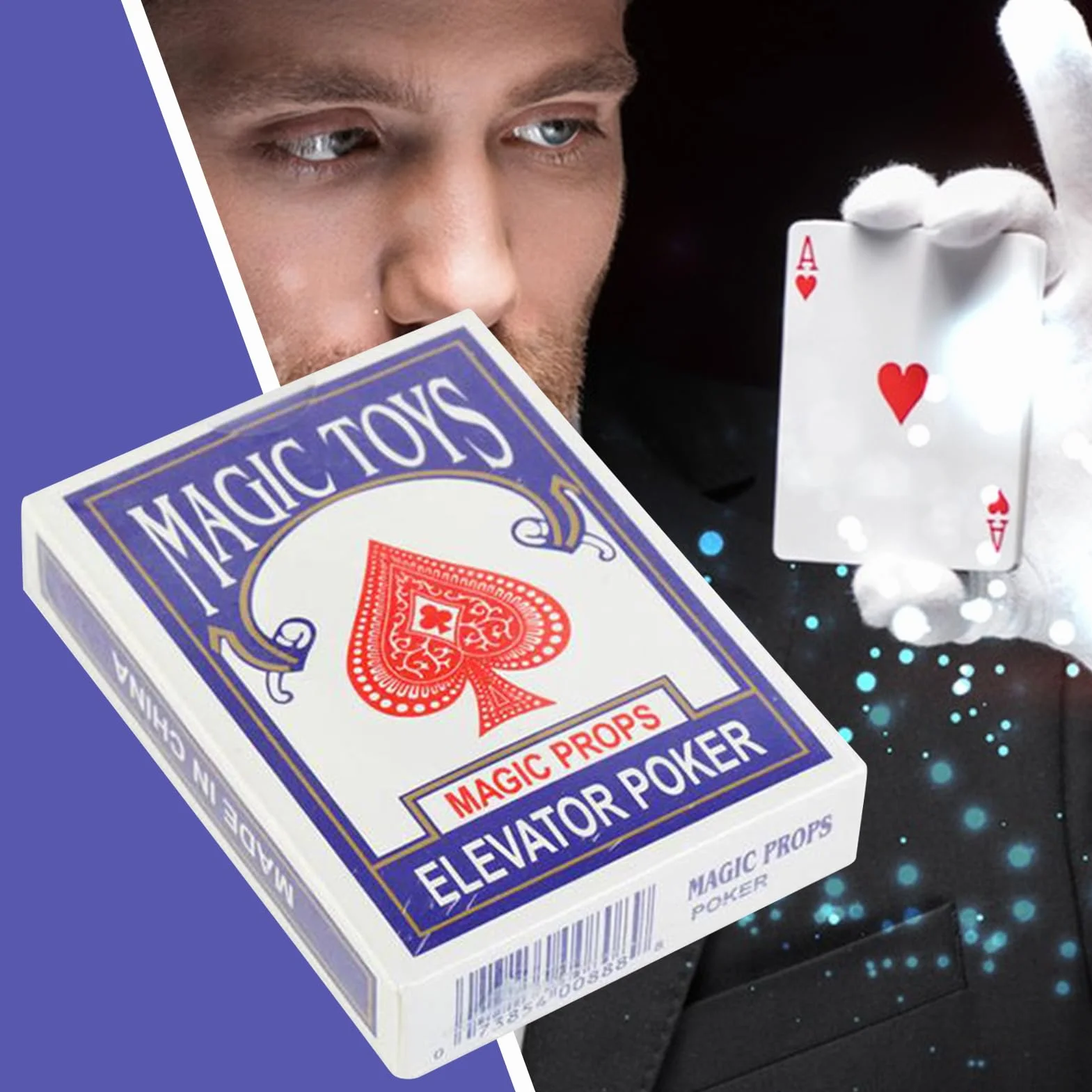 Magiczne karty | Talie pokerowe dla czarodziejów, akcesoria do sztuczek z bliska na pokazach, spotkaniach i pokazach ulicznych lub scenicznych