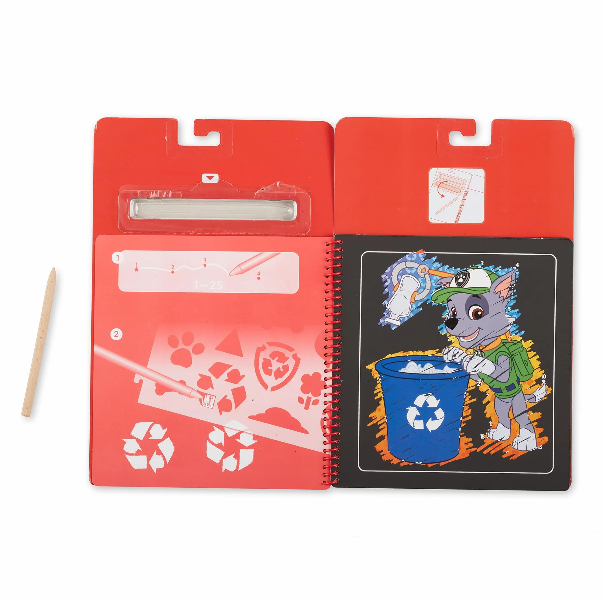 Melissa & Doug PAW Patrol Marshal | Zdrapki | Rękodzieło | Prezent świąteczny | Sztuka do zdrapywania | Sztuka i rzemiosło | 4+ | Prezent dla chłopca lub dziewczyny